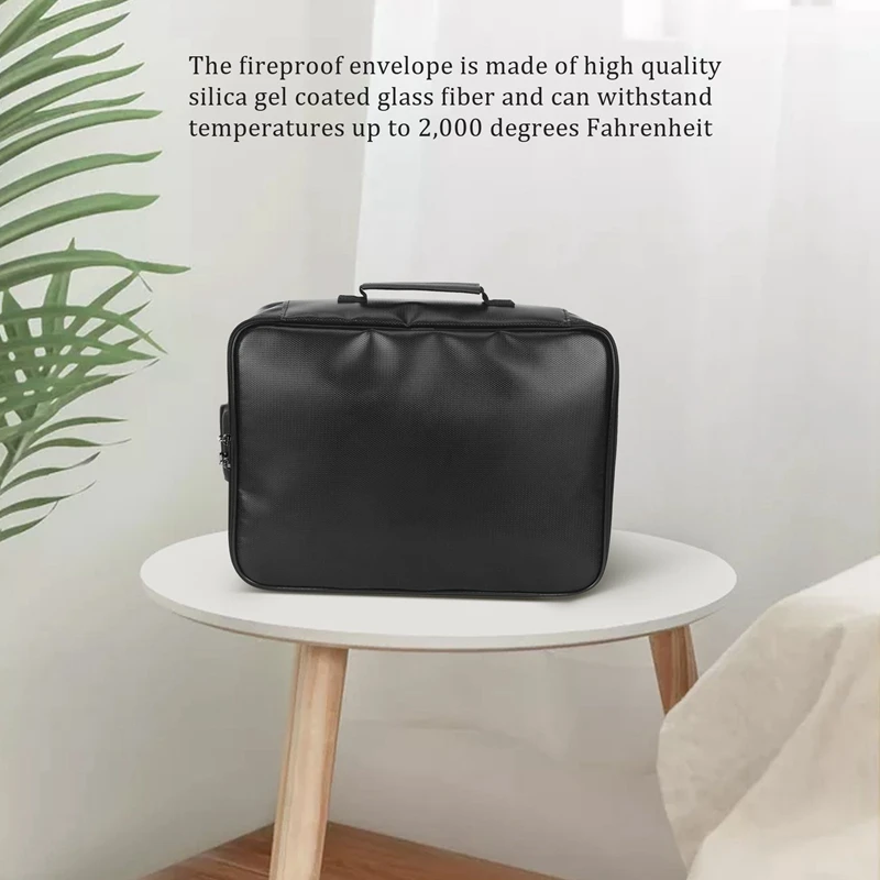 Сумка-органайзер огнестойкая сумка для документов с замком портативный ящик