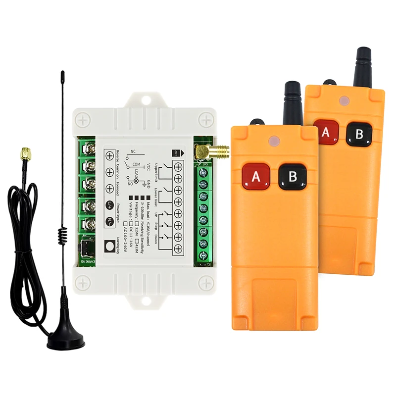 Универсальный беспроводной пульт дистанционного управления 433 МГц AC220V 110V 2CH реле