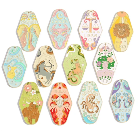 Подвески-талисманы ЮенЗ 12 шт.  цинковый сплав 63x35 мм