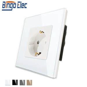 Настенная розетка с одним зеркальным покрытием, 16 А, стандарт ЕС