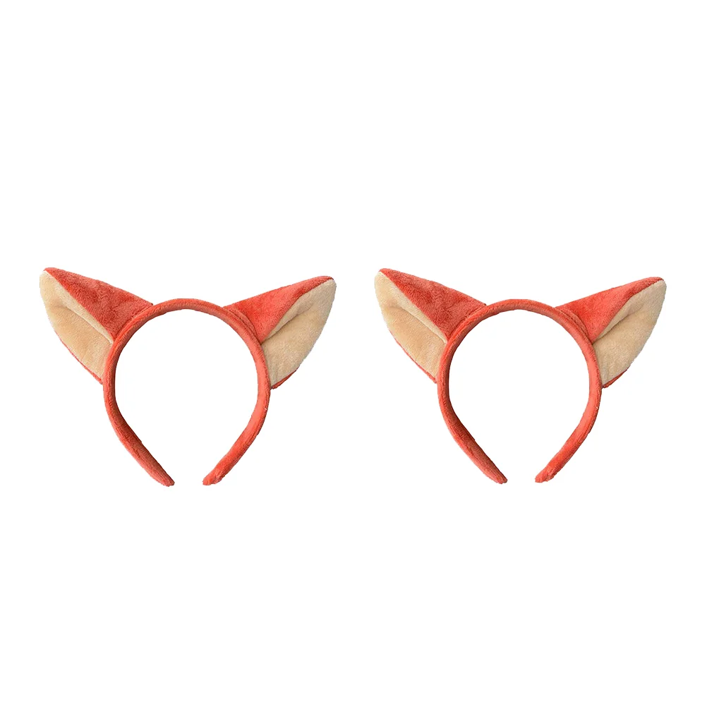 

Ears Foxes Ear Cat Headband Party Hair Headbands Animal Headwear Cosplay Headpiece Plush Costume Fox Fluffy Bands Kids Hairband