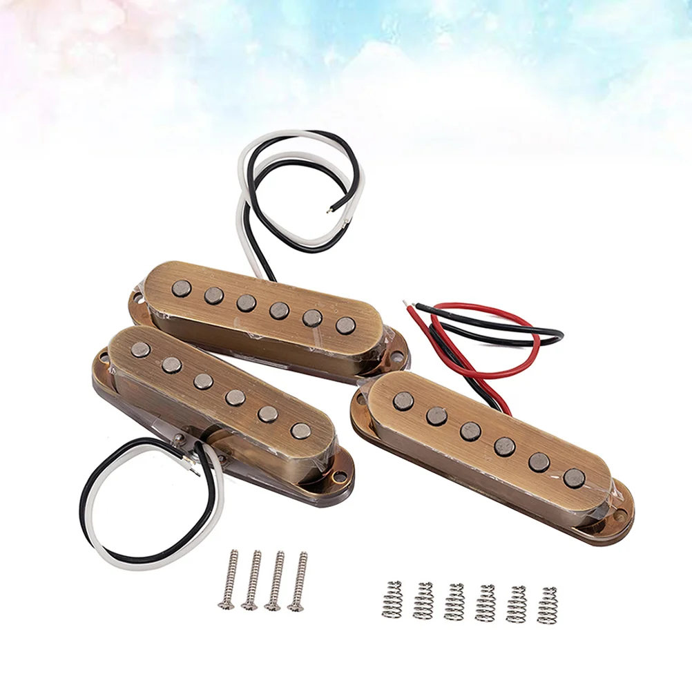 

3 Pcs Electric Guitar Parts Single Humbucker Coil Pickup Musical Instruments Truck Accessories