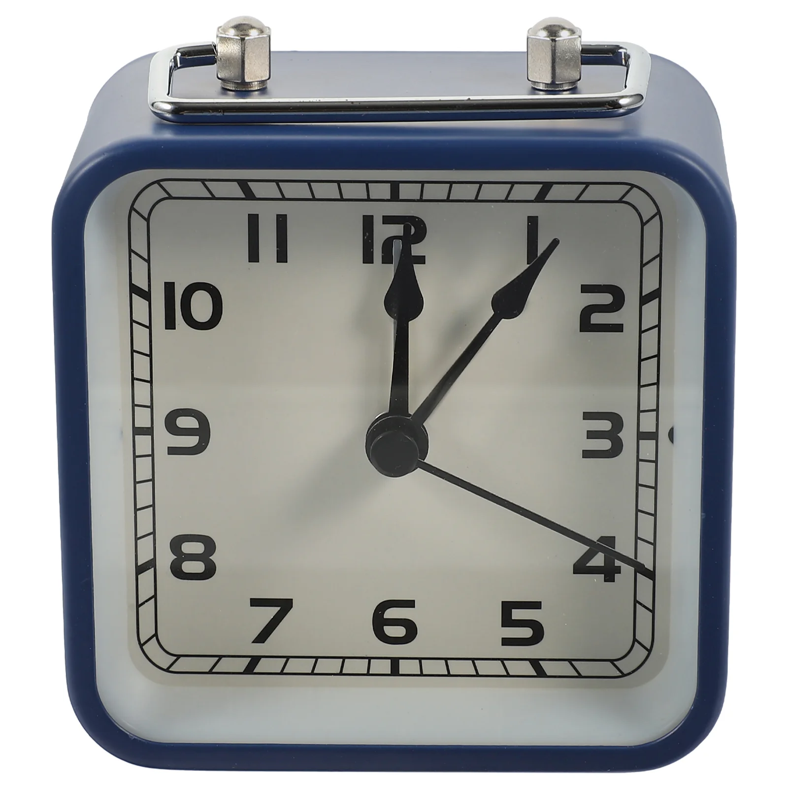 

Square Small Alarm Clock Practical Decorative Bedside Clocks For Bedrooms Household Home Table Stylish Desktop Metal