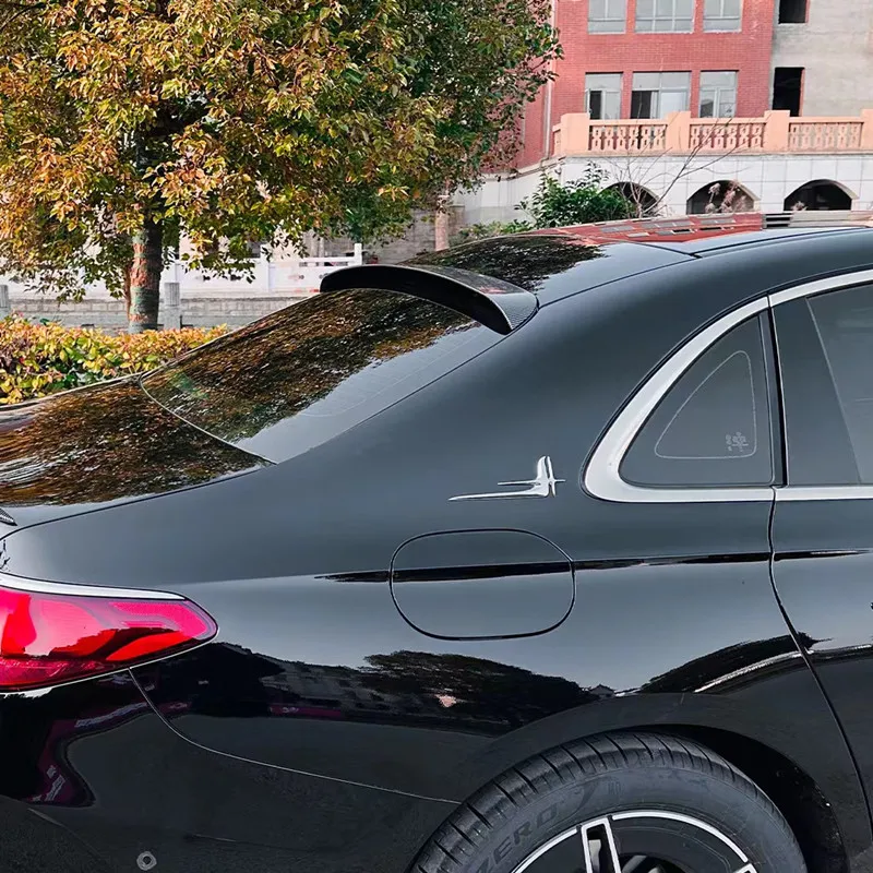 Фото Для Mercedes Benz E-Class W214 E260 E300 черный карбоновый спойлер на заднее лобовое стекло автомобиля крылья внешние тюнинговые аксессуары часть №5