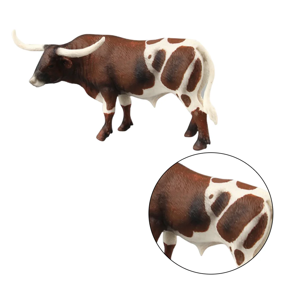 

1 шт., искусственная африканская искусственная пластиковая мини-модель животного, познавательная игрушка (бык)