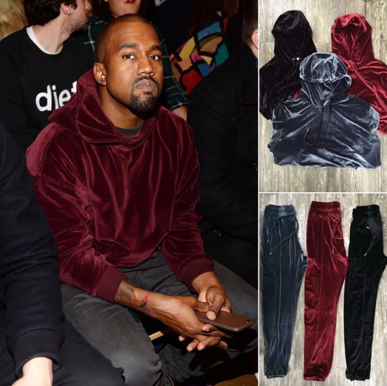 

Толстовка с капюшоном Kanye West для мужчин и женщин, повседневные пуловеры в стиле оверсайз, коричневого, красного, черного цветов, 1:1