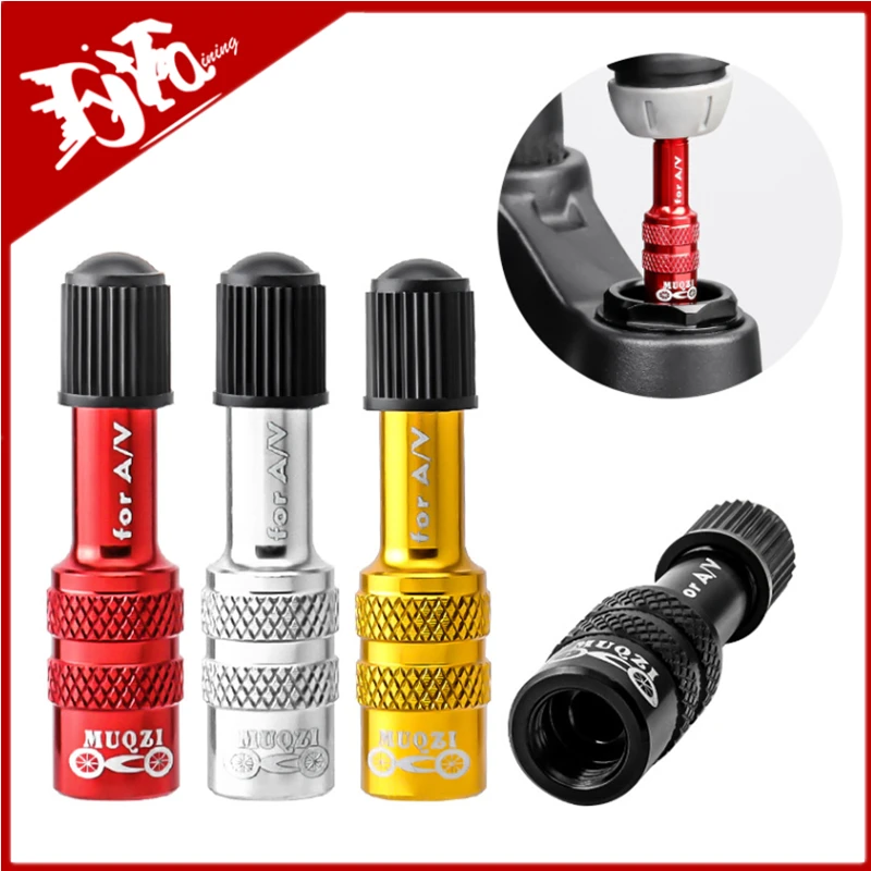 

New Valve Adapter Rust-Proof Aluminum Alloy Air Fork Inflatable AV Extension Conversion Nozzle MTB Road Bicycle Fork Accessory