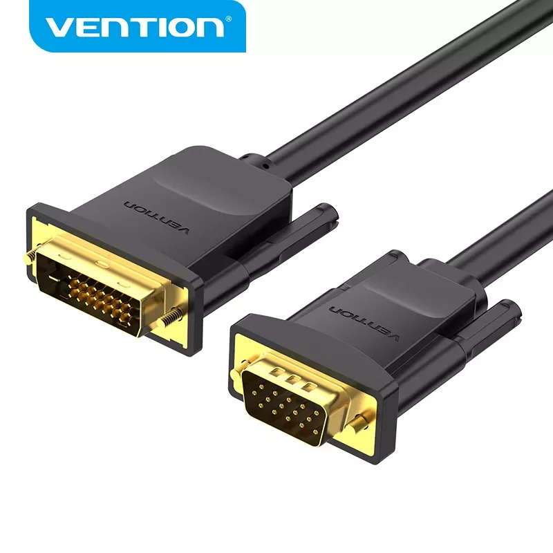 

Vention DVI to VGA Cable Converter 1080P 60HZ DVI-D 24+1 Pin Male to VGA Male Adapter for HDTV Monitor Projector DVI D VGA Cable