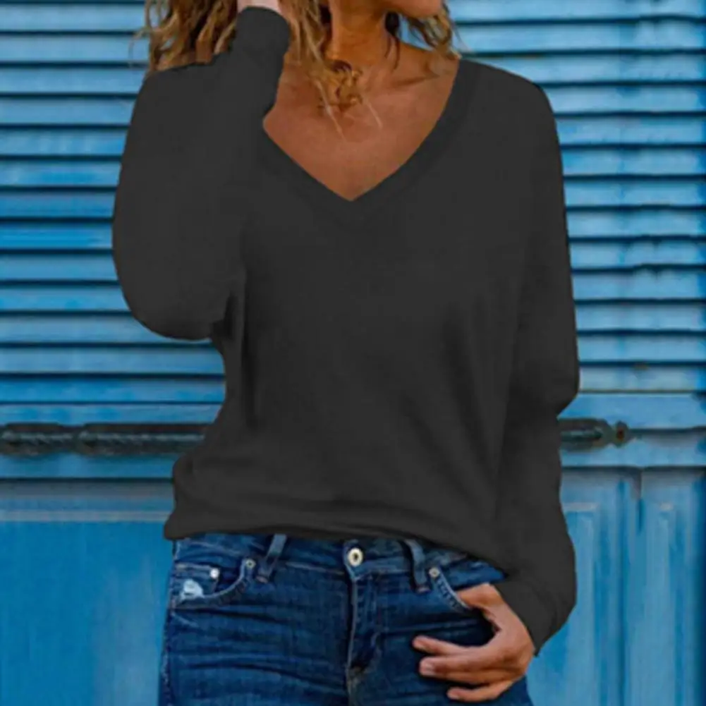 

Classic Pullover Blouse 3D Cutting Comfortable Women Top Loose T-shirt Women Blouse Jumper