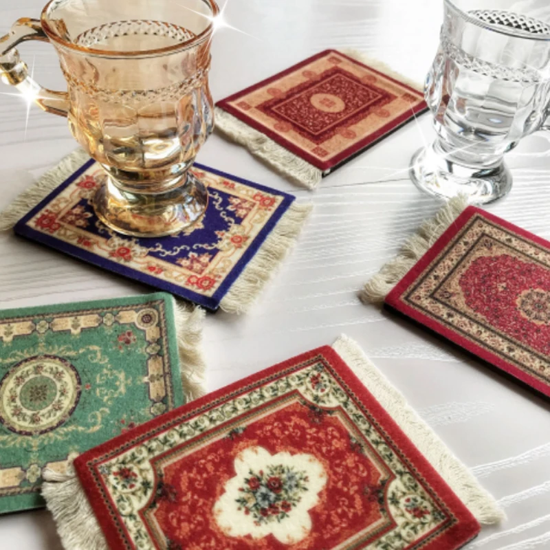 Подставки с бахромой в стиле ретро персидские коврики изоляцией от ветра