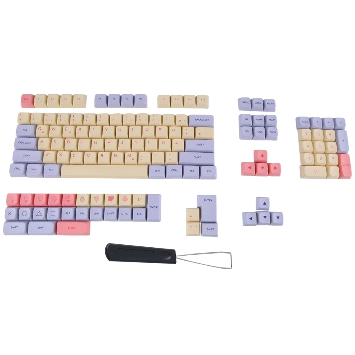 Немецкие колпачки для клавиш 136 XDA высота 61/64/68/75/82/84/87/96/98/100/104/108 механической