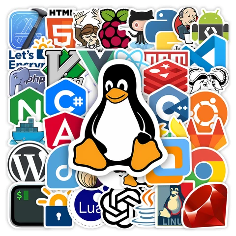 Набор наклеек Geek Hacker 100 шт.