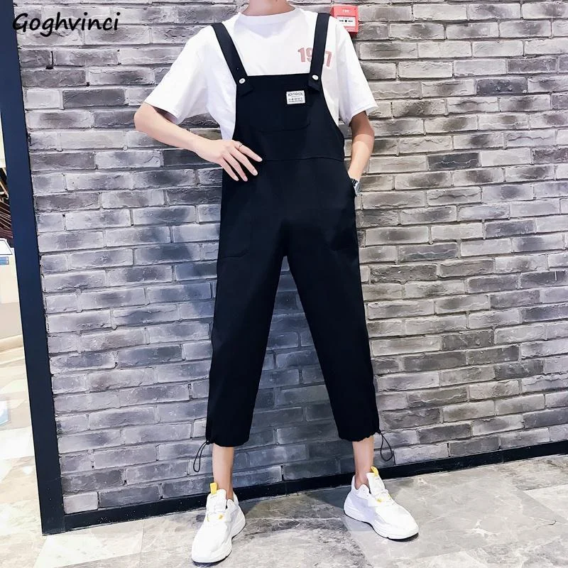 

Women Jumpsuits Ankle Length Loose Straight Couple Casual Overalls Harajuku Streetwear Simple All-match S-5XL Chic Ins Females