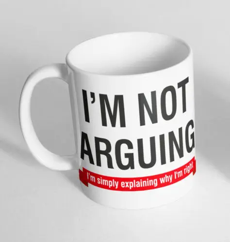 Необычная чашка с принтом Я не спор забавный подарок кофе чай секретный санта