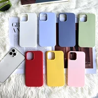color silicone soft shell phone case white fundas shell cover for iphone 6 6s 7 8 plus xr x xs 11 12 13 mini pro max