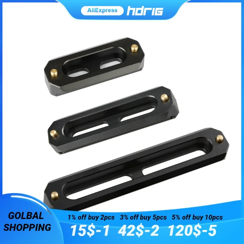 

HDRIG Triple NATO Rail Quick Release Bar 50mm / 70mm / 100mm Included For Camera Cage