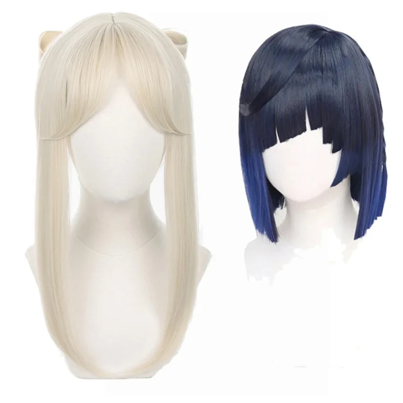 Парик для косплея Genshin impact ningguang Yanan пицца хижина парик из аниме игры одежда полный