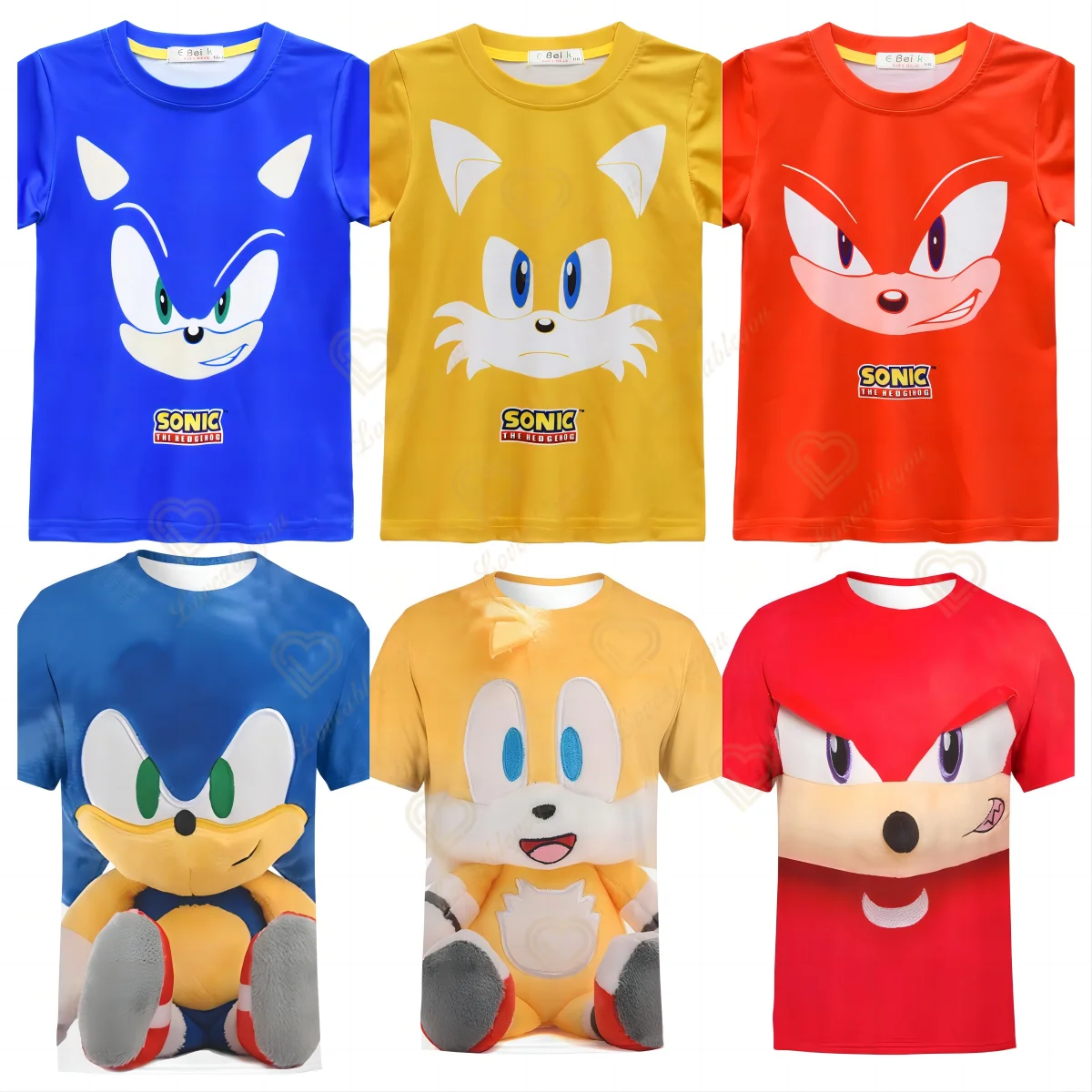 

Summer Sonic Shirt 3D Printing Sonic Costume Kids Tee 2023 New Harajuku Animal T-Shirt Short Sleeve Oversized Clothing Camiseta