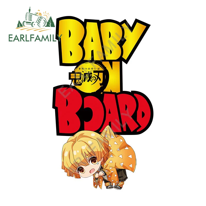 EARLFAMILY 13 см x 7 6 для рассекающего демонов малыша на борту автомобильные наклейки