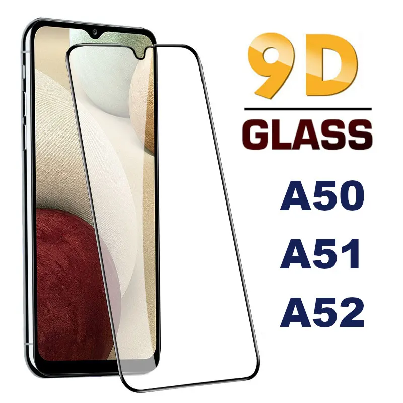 

Защитное стекло с полным покрытием для Samsung Galaxy A51, пленка для экрана из закаленного стекла, защита для экрана Samsung A51, A50, 51, 52 5G, 1-5 шт.