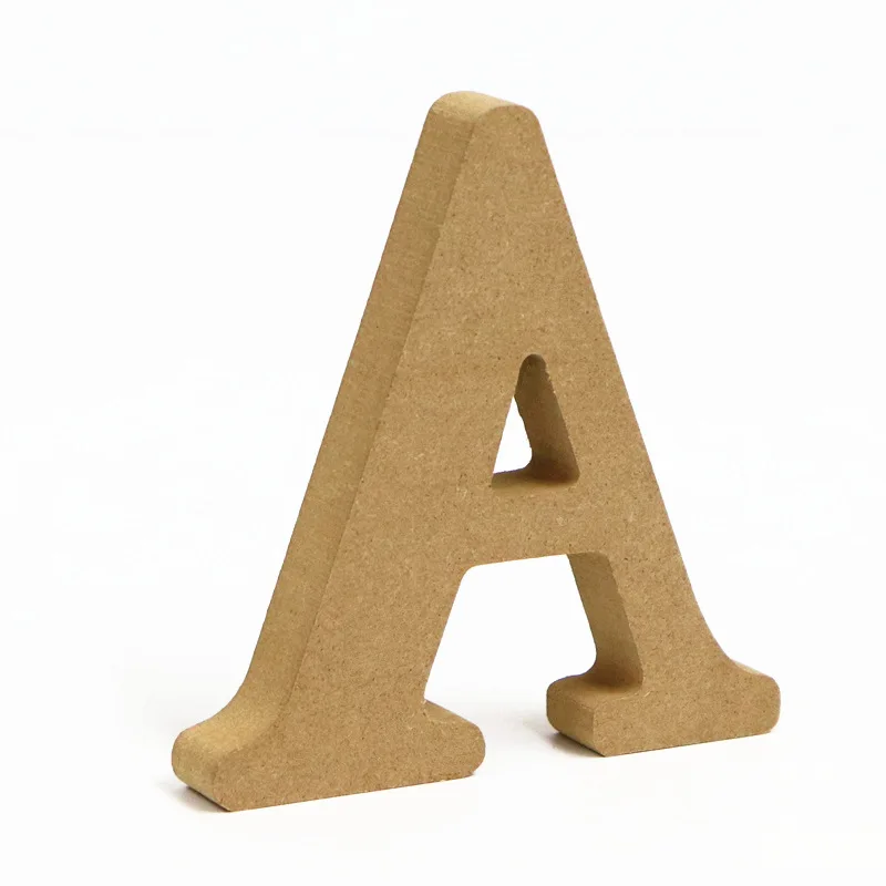 

DIY Word Letter 1pc 10cm Wood Color Wooden Letters Alphabet Art Crafts Standing Name Design Party Wedding Home Decor 3.94 Inches