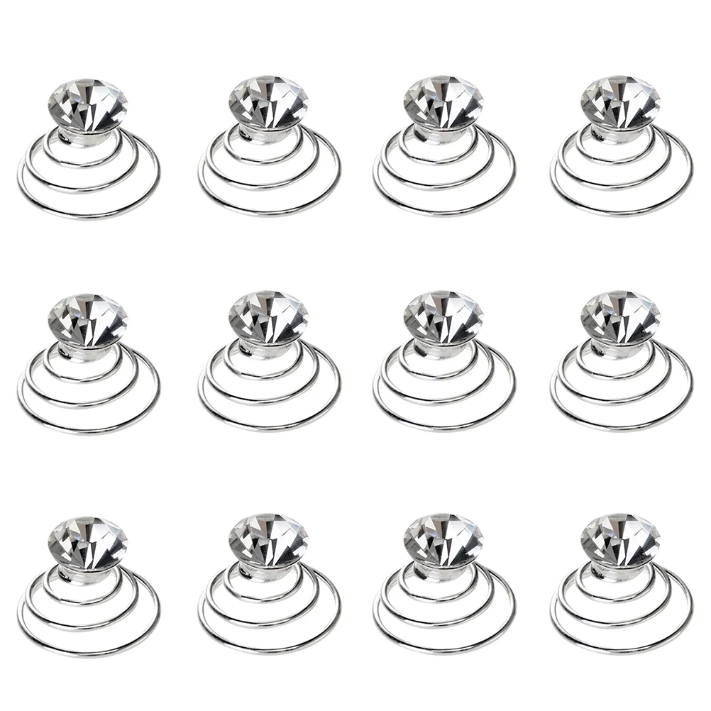 

Hair Spiralclips Coil Swirltwist Rhinestones Accessoriespin Bun Women Spirals Wedding Tools Styles Rhinestone Pearl Crystals