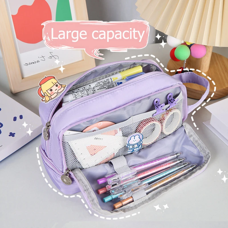Cases Large Capacity Kawaii Pouch Bag Box Back To School Supplies For Girl Japanese Korean Stationery