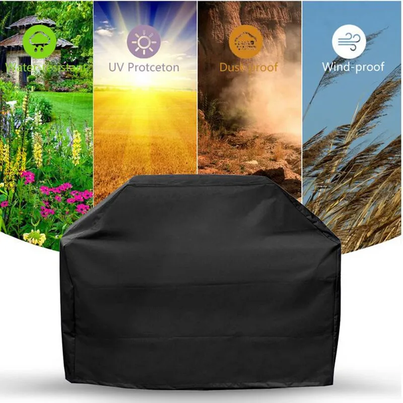 

BBQ Stove Outdoor Anti Dust Shield Portable Waterproof Resistant Garden Protective Polyester Grill Cover
