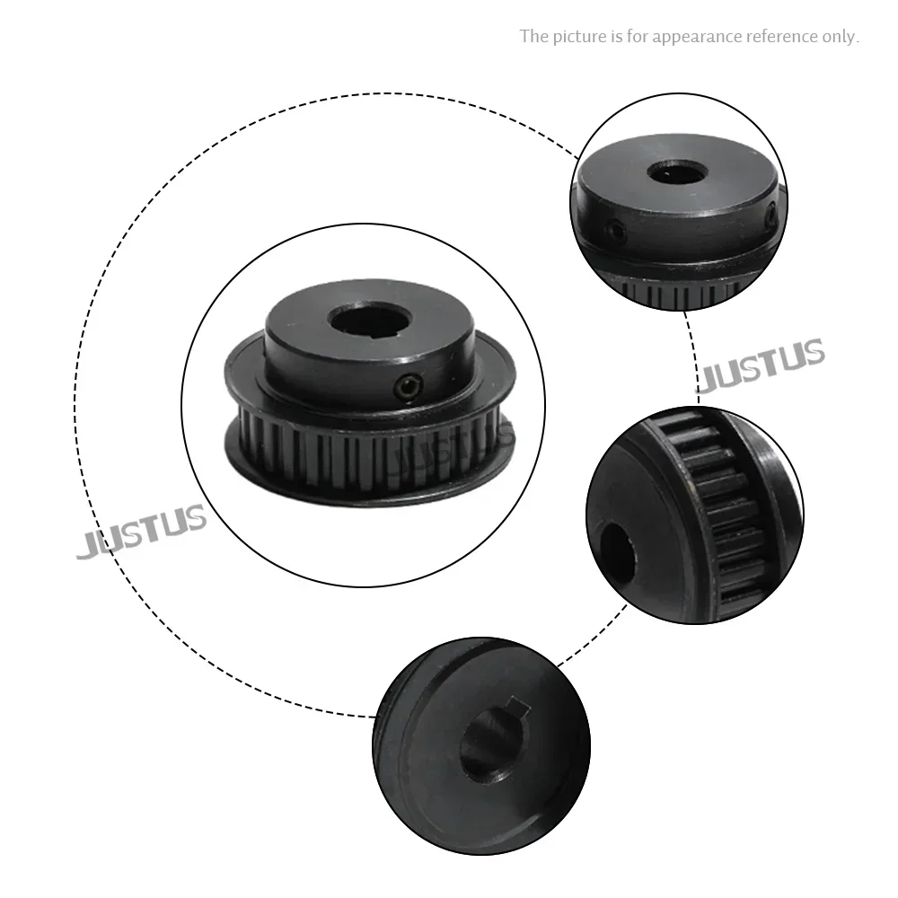 HTD 3M 36-40 зубьев синхронные колеса из черной стали диаметр 5-20 мм шпоночный паз 3x1 4/4x1