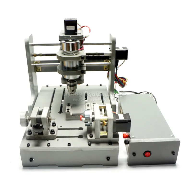 Trapezoidal screw diy mini cnc 3020 4 axis 2030 router cnc engraving drilling milling  machine