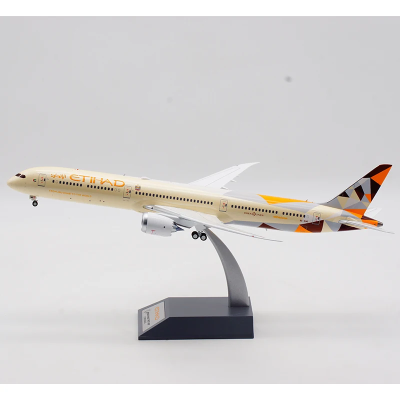 

1:200 Scale Diecast Alloy Etihad Airways Airlines Boeing B787-10 Model Airplane Aircraft Plane With Base Collection Display