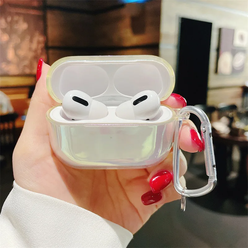 

Colorful Plating Case for Apple Airpods 1 2 3 Pro Bluetooth Earbuds Charging Box Protective Case Cover