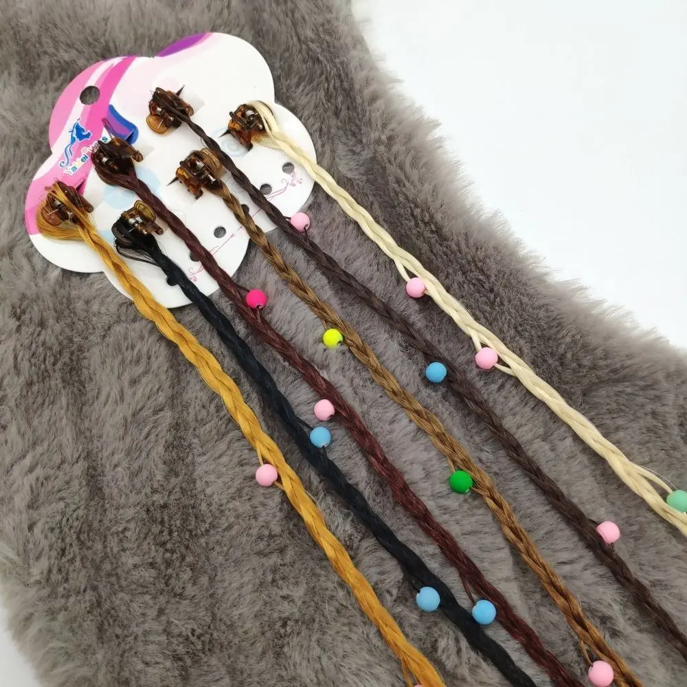 6 шт./комплект Детские парики из искусственных волос