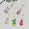 5/10pcs Diamond Painting Keychain 5D DIY Rhinestone Embroidery Key Ring Pendant Valentine's Day Gift Bouquet Diamond Painting 4