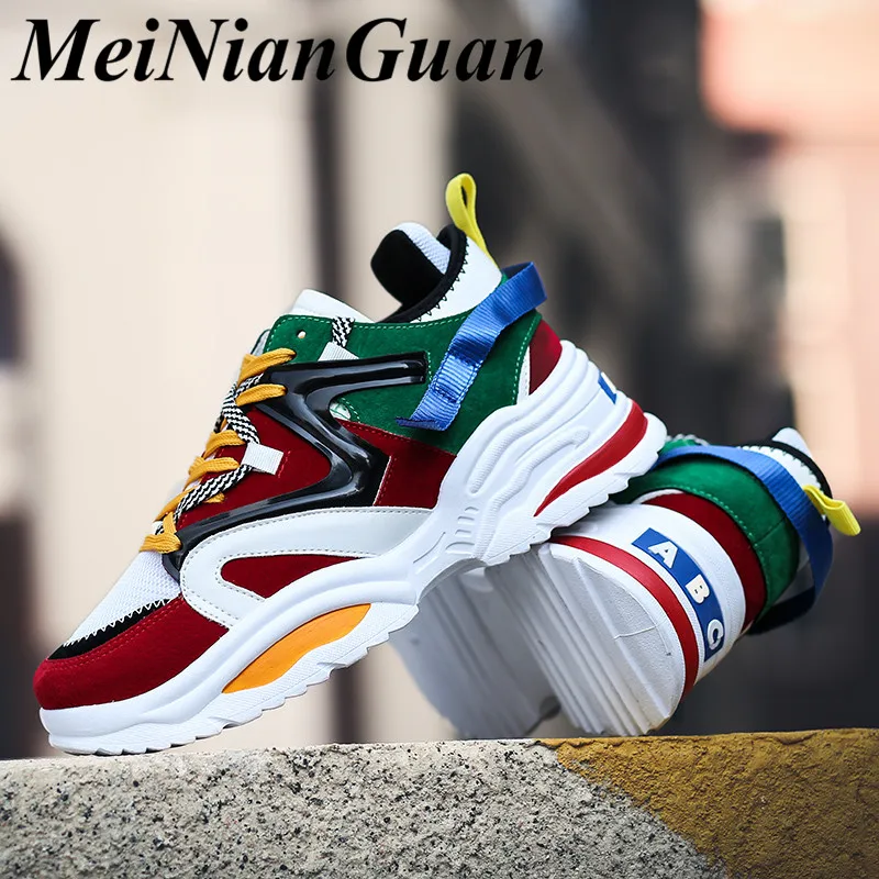 

Мужские кроссовки со скрытым каблуком, летняя легкая обувь для папы, плетеные кроссовки для подростков, большие размеры, K7