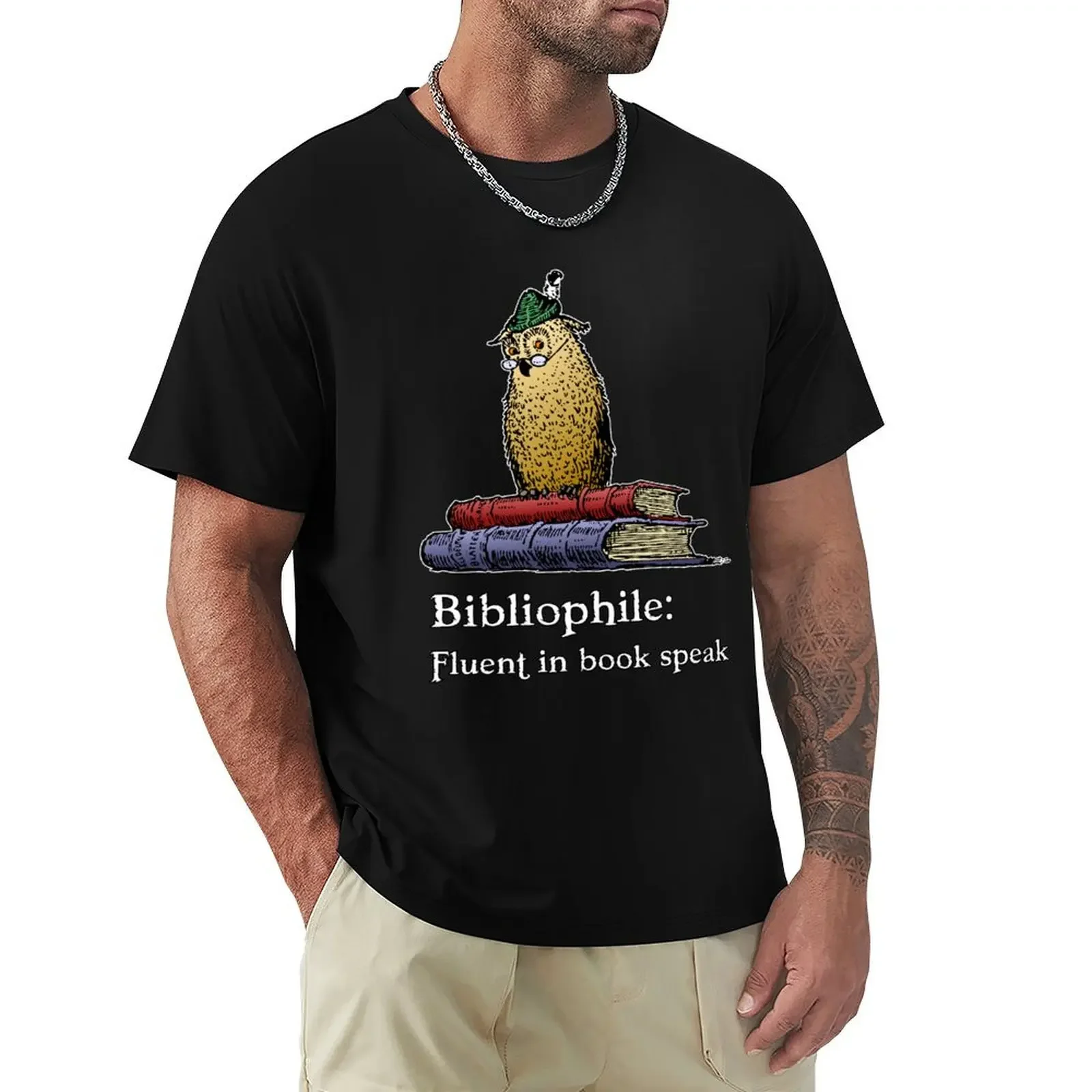 Футболка Bibliophile пот новое издание винтажные футболки простая мужская одежда