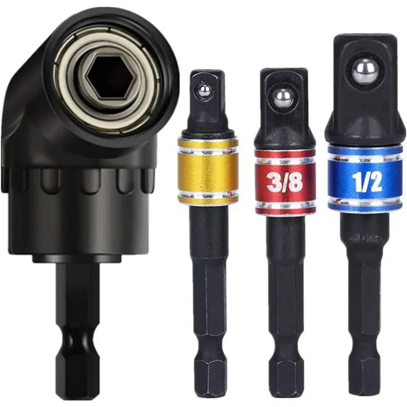 

3 шт., удлинитель для дрели, 1/4 дюйма, 3/8 дюйма