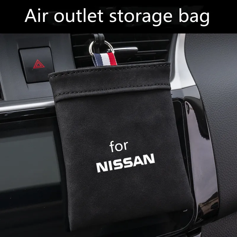 

Suitable for Nissan Xuanyi Tianlai Qida Qashqai Qijun Bluebird car air outlet storage box decoration car sundries storage bag