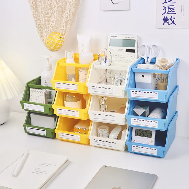 

Настольная офисная косметика для украшений, ящик для всякой всячины, органайзер для мелких предметов, коробка с этикеткой для хранения