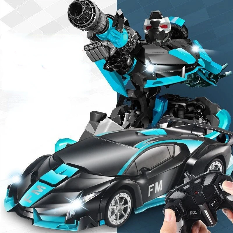 

2 In 1 Electric RC Car Transformation Robots Children Boys Toys Outdoor Remote Control Sports Deformation Car Robots Model Toy