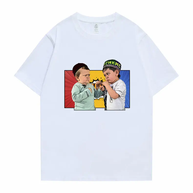 

Classic Funny Hasbulla Fighting Meme T-shirt Men Hip Hop Graphic Tshirt Harajuku Oversized Mini Khabib Blogger Unisex Tee Shirt