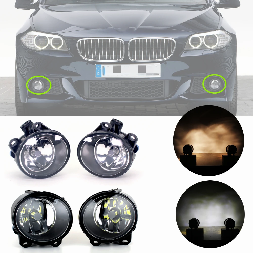 For BMW 5 Series F10 F11 M sport 2011 2012 2013 Front Bumper Fog Light Fog Lamp With Bulbs 63177839865 63177839866