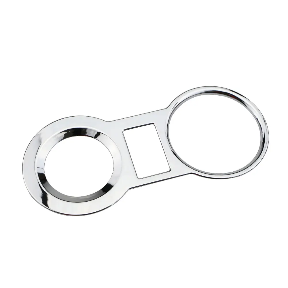 

Хромированный Автомобильный держатель для стакана воды, декоративная наклейка, отделка для Peugeot 3008 2014 2015 2016 2017 LHD, аксессуары для интерьера