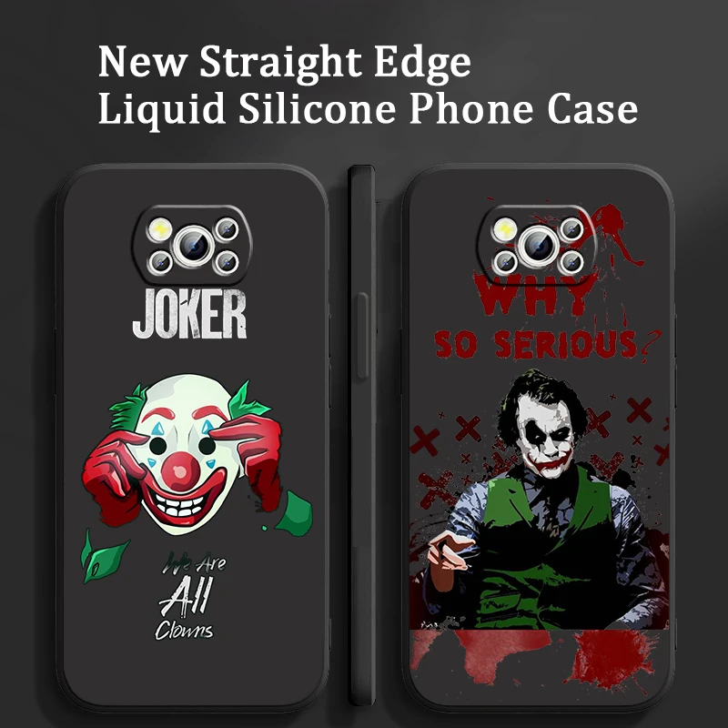 

Suicide Squad Joker Cool Case For Xiaomi Mi Poco X4 X3 M4 M3 F4 F3 GT Pro NFC 5G Soft Liquid Rope Phone Cover Shell Capa Coque