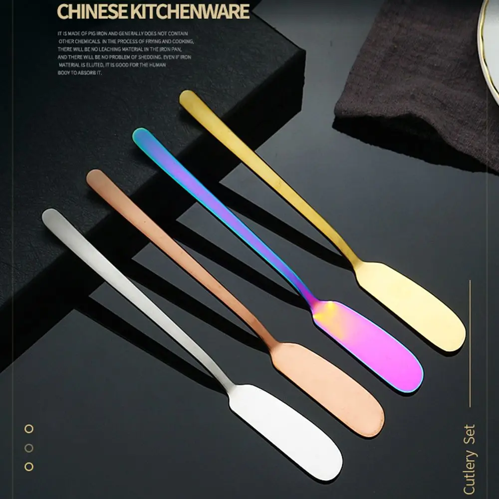 

3PCs Butter Knife Cheese Butter Spreaders Stainless Steel Toast Bread Knife Dessert Jam Cream Cutter Multifunction Cutlery Tools