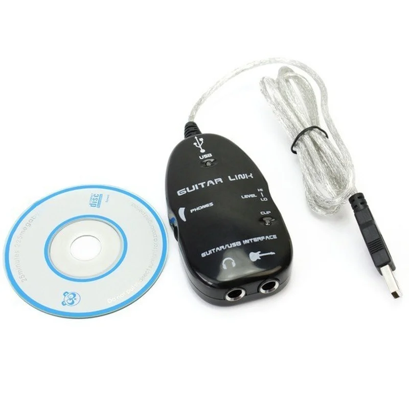 

USB guitar audio sound effect device usb guitar sound card effect device guitar computer recording cable