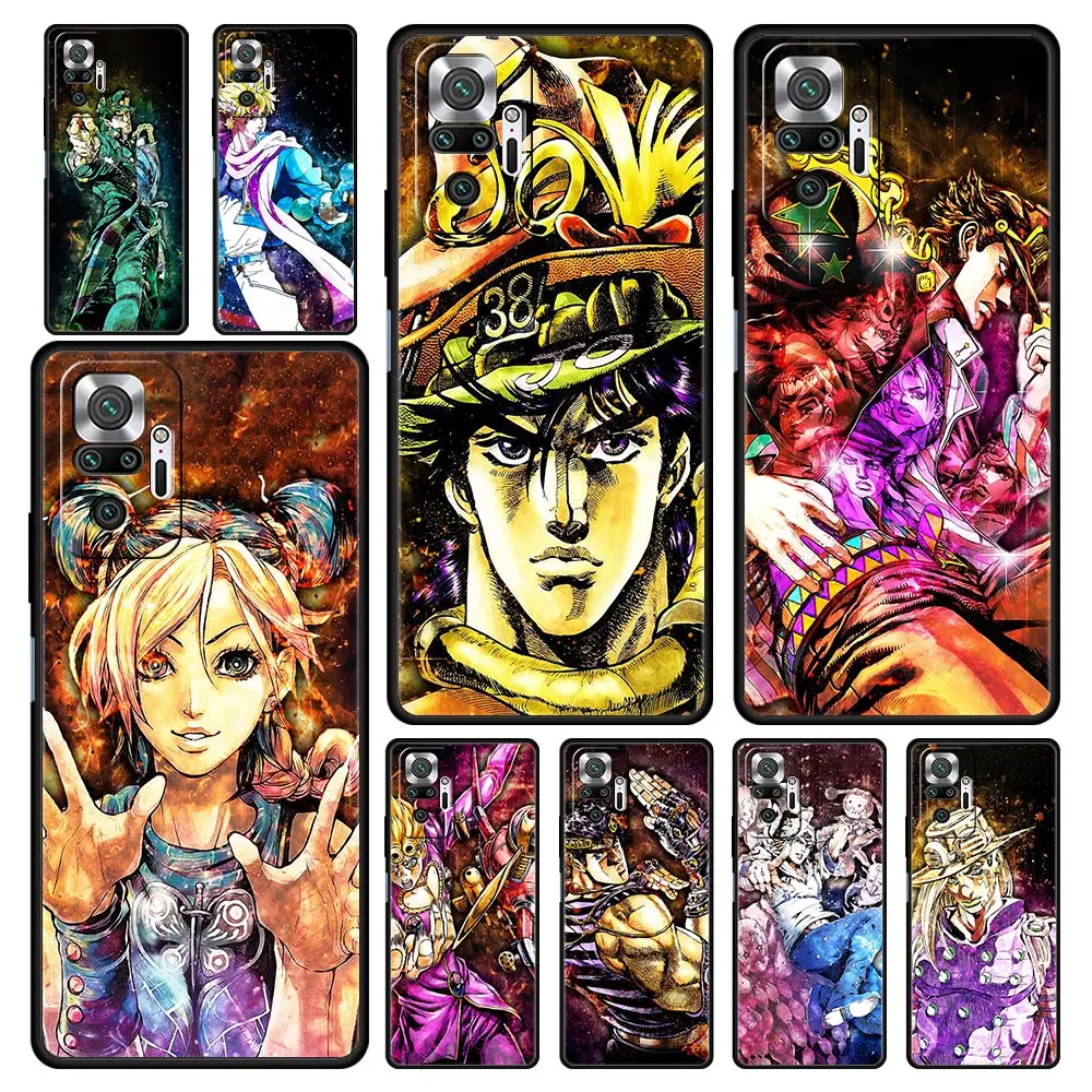 

Jojo Bizarre Adventure Phone Case For Xiaomi Redmi Note 11 10 Pro Shell 9S 9 8 7 9T 8T 9C 9A 8A 11T 5G 10S K50 K40 Gaming Cover