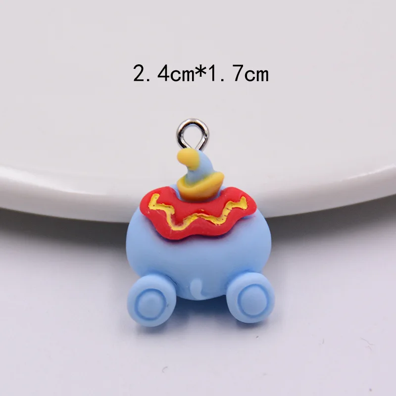 20PCS Disney Cartoon Simulation Character Mickey Minnie Resin Pendant DIY Jewelry Accessories Earrings Bag Bag Keychain Pendant