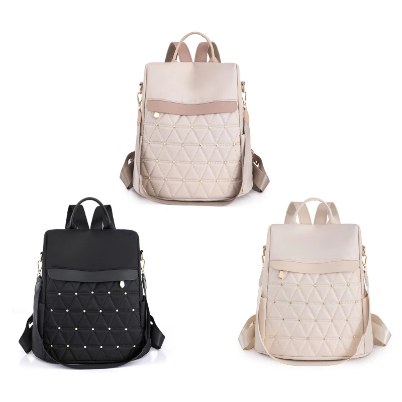 

M6CC Double Strap Shoulder Bag Travel Bag Backpack School College Backpacks Bookbags for Teen Girls Women Student Rucksack