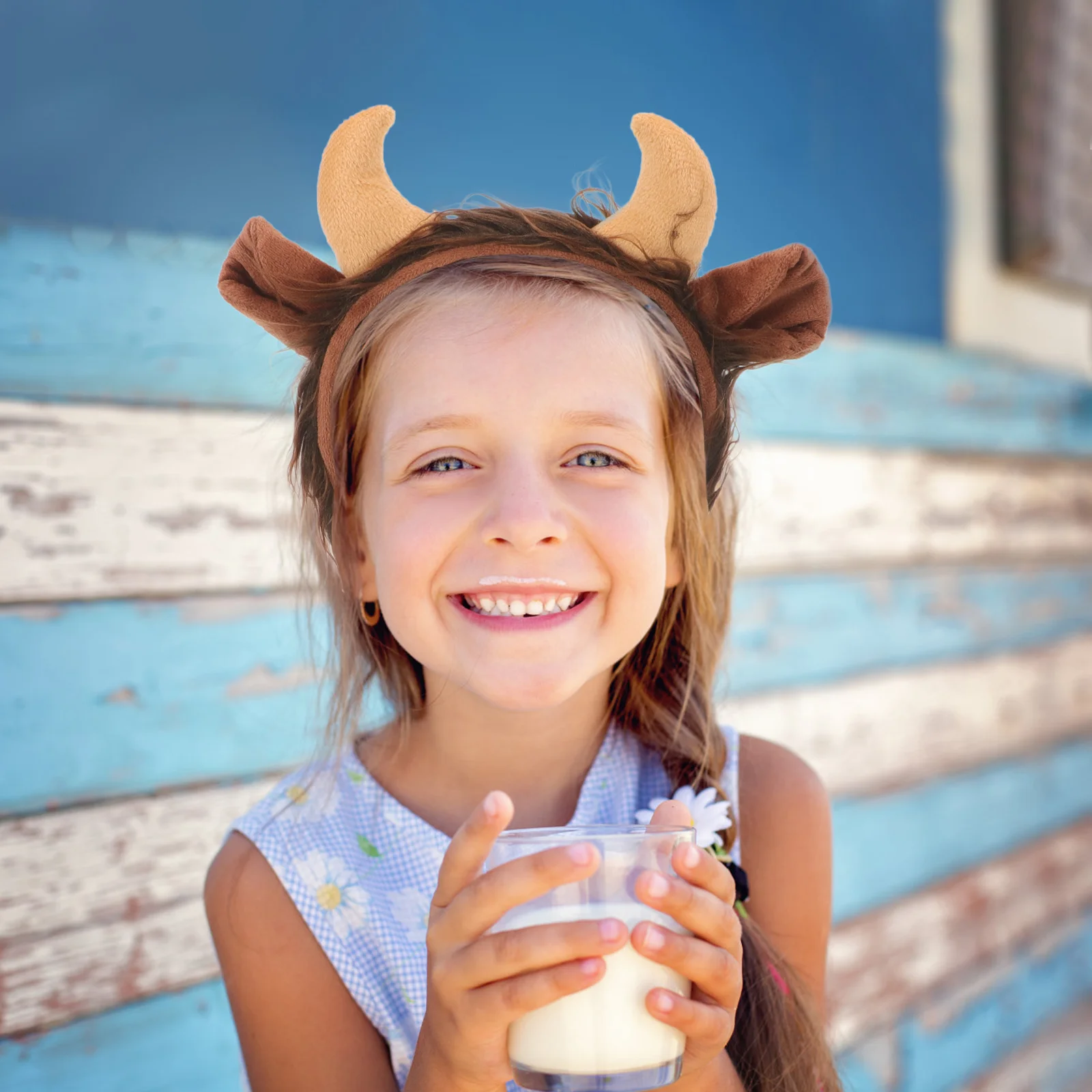 Костюм для косплея быка головной убор с изображением вечерние повязка на голову